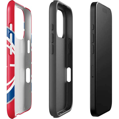 NBA Detroit Pistons Large Logo iPhone 16 Pro Impact Case